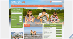 Desktop Screenshot of holidayparksuk.co.uk